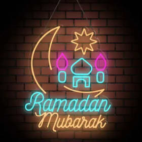 COLORFUL MOON & MOSQUE NEON LIGHT item
