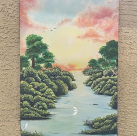 Sunrise over the Marsh - Original artwork by Megan Carew item