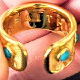 Santorini Faith Ring in Yellow Gold item