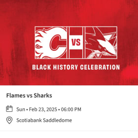 2 Calgary Flames Tickets & 1 Hat item