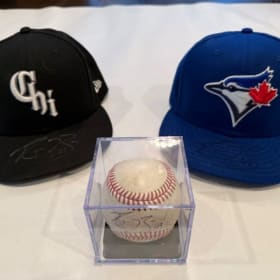 Big League Memorabilia: Signed Baseball & Hats by MLB Star item
