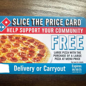 Dominos BOGO Pizza Discount Card item
