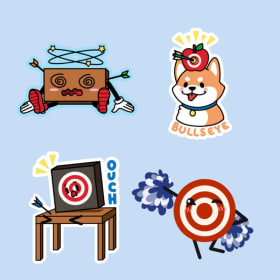 TMU Archery Sticker Set of 10 item