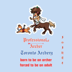 TMU Archery Sticker Set of 10 item