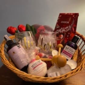 Valentnes Couples Gift Basket item