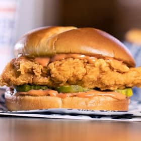 Zaxbys - Fried Sandwich item