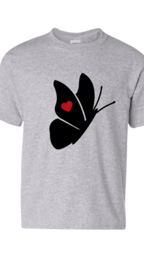 Youth T-Shirt with Butterfly Design item