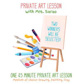 Private Art Lesson with Mrs. Sarao (TWO WINNERS) item