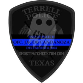 Terrell Police Jacob Candanoza Memorial Patch item