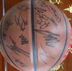 Signed Basketball by the Portland Trail Blazers item