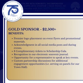 Gold Sponsor item