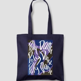 Sac en toile bleu marine item
