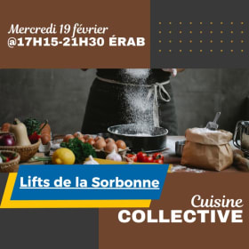Cuisine (LIFTS SORB) - 19 février @17h15-21h30 ÉRAB item