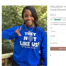 They Not Like Us long sleeve t-shirt item