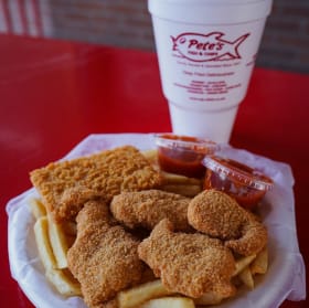 Pete's Fish and Chips basket item