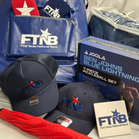 Pickleball, umbrella, softside cooler item