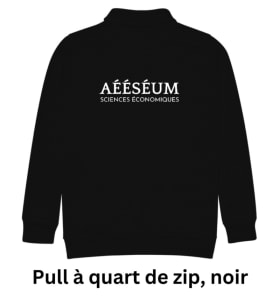 Pull à quart de zip, noir item