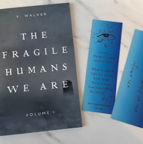 Signed poetry book: The Fragile Humans We Are: Volume One item