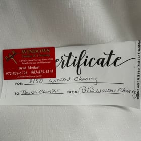 $150 Gift Certificate for Window Cleaning item