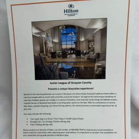 Hilton Dallas/Rockway Lakefront, 2 night stay w/breakfast item