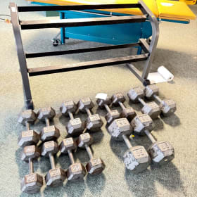 Dumbbell Set with Rack item