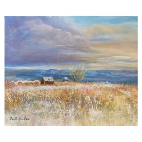 Winter Skies - 8x10 Framed, Oil on Canvas item