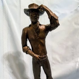 Handcrafted Cowboy Statue item
