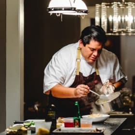 Dinner for ten in your home-Chef Justo Blanco/Bar 3 Bison item