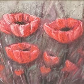 Pastel Painting "Poppies" item