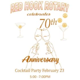 Red Hook Rotary Club 70th Anniversary Cocktail Party! item