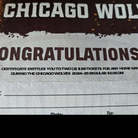 Wolves Tickets + Skate Passes $80 Value item