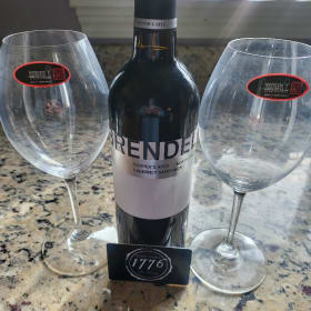 1776 Gift Card, Wine and Glasses item