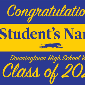 Graduate Yard Sign With Student Name item