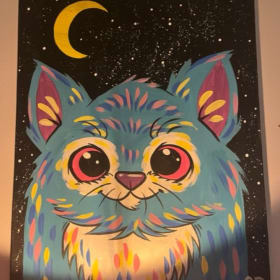 Blue Cat Painting item