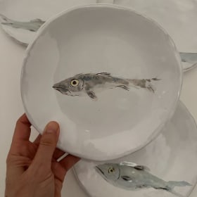 Fish Plates-Cove Ceramics (valued at $150) item