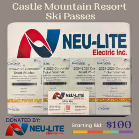 Castle Mountain Resort Ski Passes - 4 Adults item