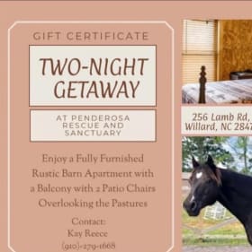 2 night Airbnb stay at Penderosa Rescue and Sanctuary item