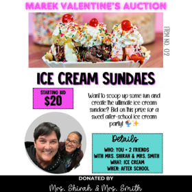 ICE CREAM SUNDAES item