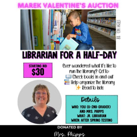 LiBRARIAN FOR A HALF-DAY (K-2) item