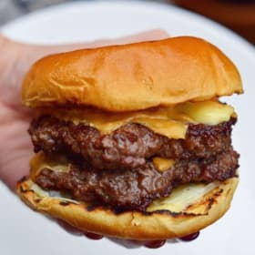 Double Hamburger or Double Cheeseburger item