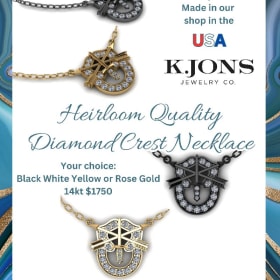 Diamond SF Crest Necklace (Retails $1,750) item