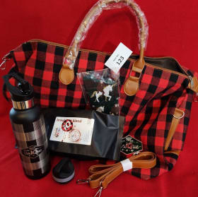 IQ Credit Union Large Carry Bag, Coffee, Warm Socks item