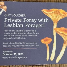 Lesbian Forager Gift Certificate - Mushroom Hunt - 6 people item