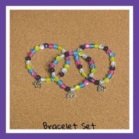 Hand-crafted Resin Beads Bracelets Set item