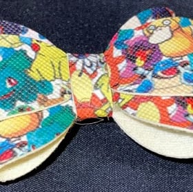 Hand-crafted Small Pokémon-themed Clip-on Bow item