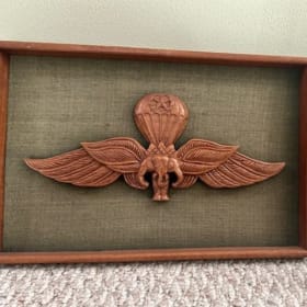 Custom Wood Carved Thailand Jump Wings item