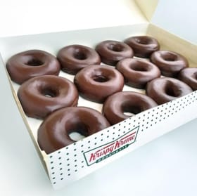 1 Dozen Chocolate Iced Doughnuts item