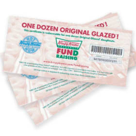 Original Glazed Dozen Doughnut Certificates item