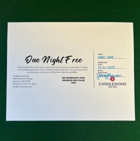 One Free Night Stay at Candlewood Suites item