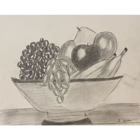 Fruit Basket - 11x14 Sketch on Canvas item